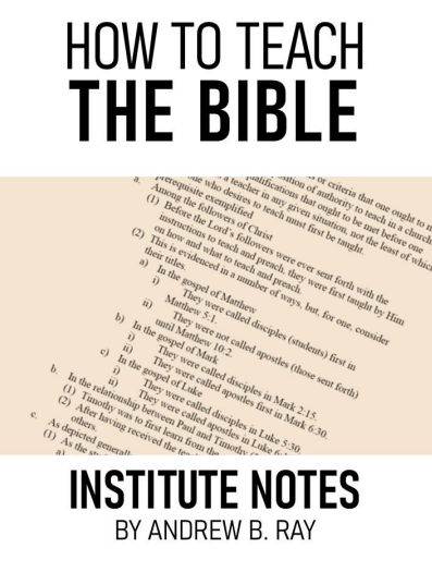 How To Teach The Bible